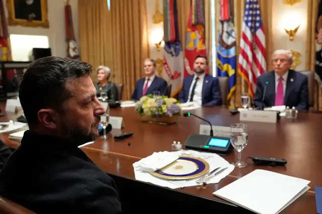 'Video thumbnail for Trump-Zelenskyy white house meeting: US president calls for an end to the killing'