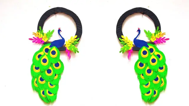 Video thumbnail for How to make peacock with paper