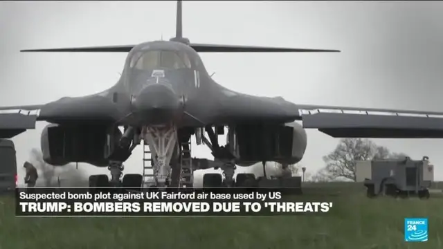 Video thumbnail for Police make seventh arrest over UK airbase incident