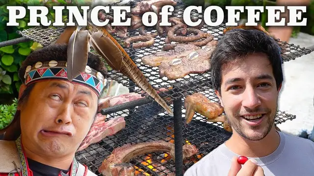 Video thumbnail for Taiwanese PRINCE of Coffee!! Eating BBQ with the TSOU TRIBE in Alishan, Taiwan!