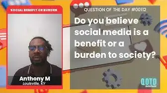 Video thumbnail for Anthony says social media has become life's highlight reel!