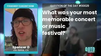Video thumbnail for Spencer's first and favorite concert was a Green Day concert. Iconic choice!