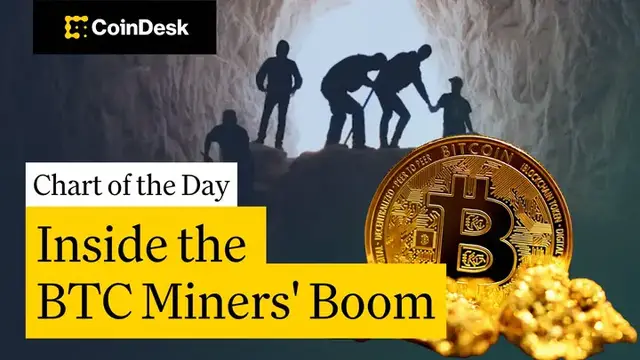 'Video thumbnail for Bitcoin Miners Surpass $50B Valuation'