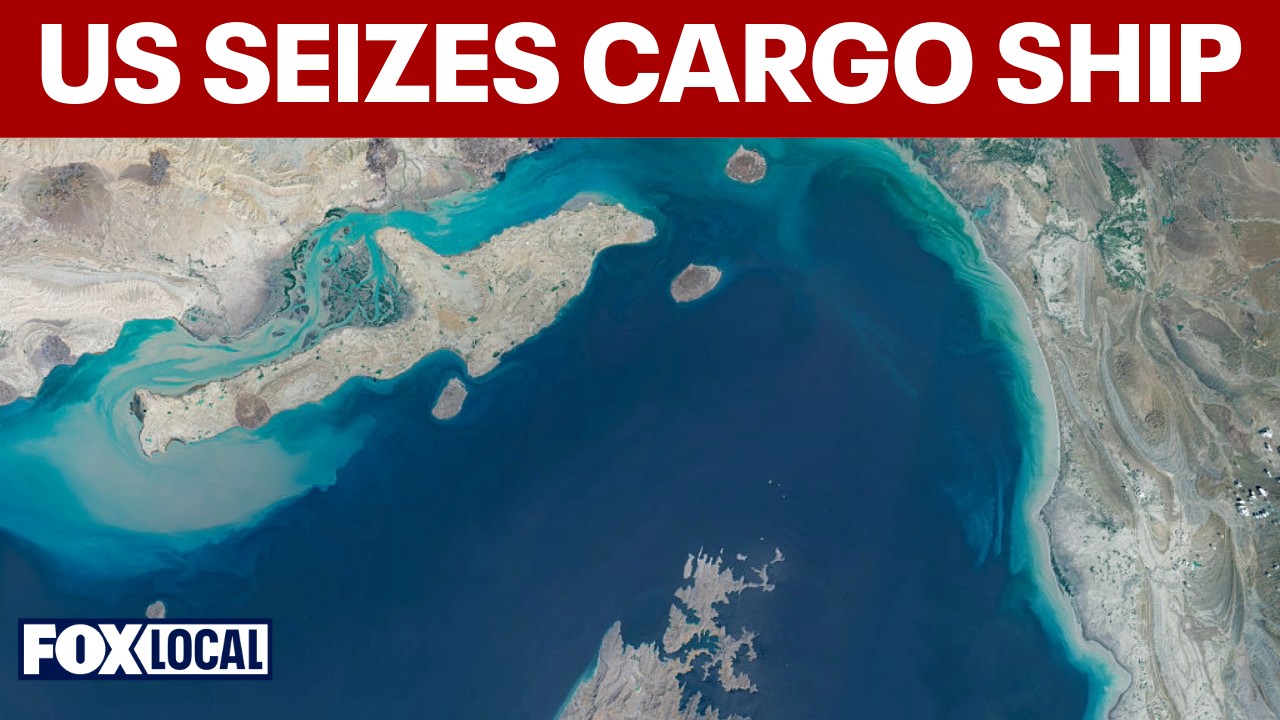 Video thumbnail for US seizes Iranian-flagged cargo ship near Strait of Hormuz