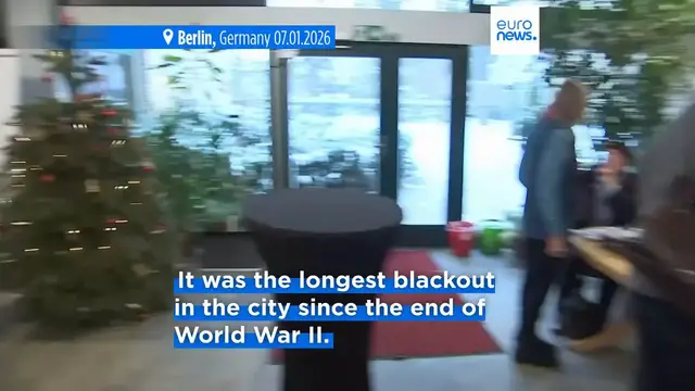 Video thumbnail for Power restored to thousands of Berlin homes after attack on lines caused outage