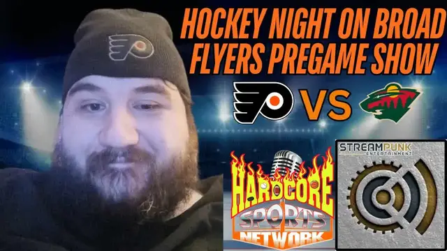 Video thumbnail for stream punk sports: flyers vs wild, laughton's 100th goal & nhl pregame analysis