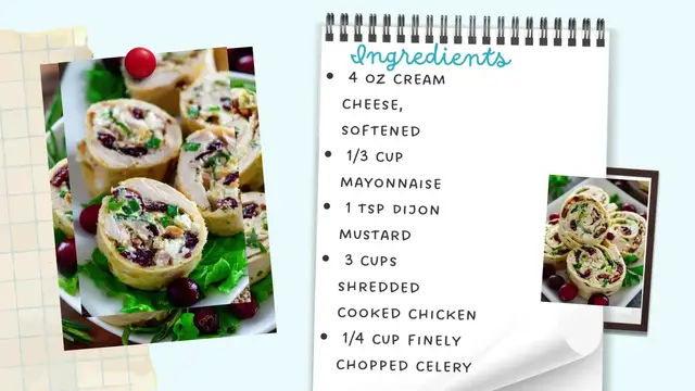 Video thumbnail for Chicken Cranberry Pinwheels – Festive, Creamy & Crowd-Pleasing