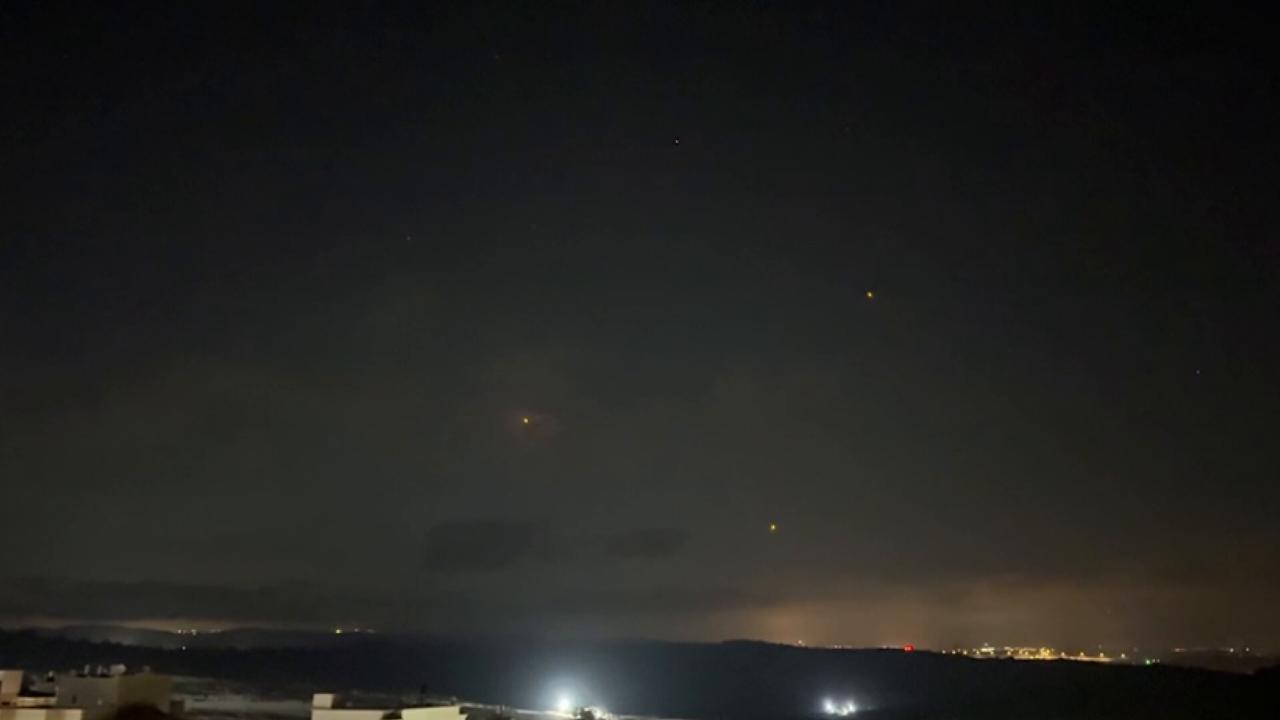 Video thumbnail for Israel: Sirens sound in Haifa as Iran launches missile strike toward Israel.