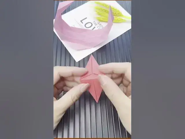 'Video thumbnail for How to make paper 3d star #youtubeshorts #shrots'