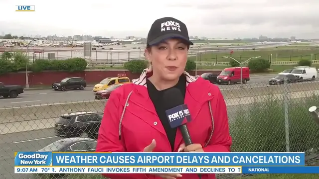 Video thumbnail for NYC airport delays continue after American Airlines technology outage