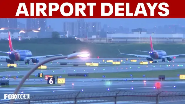 Video thumbnail for NYC airport delays continue after American Airlines technology outage