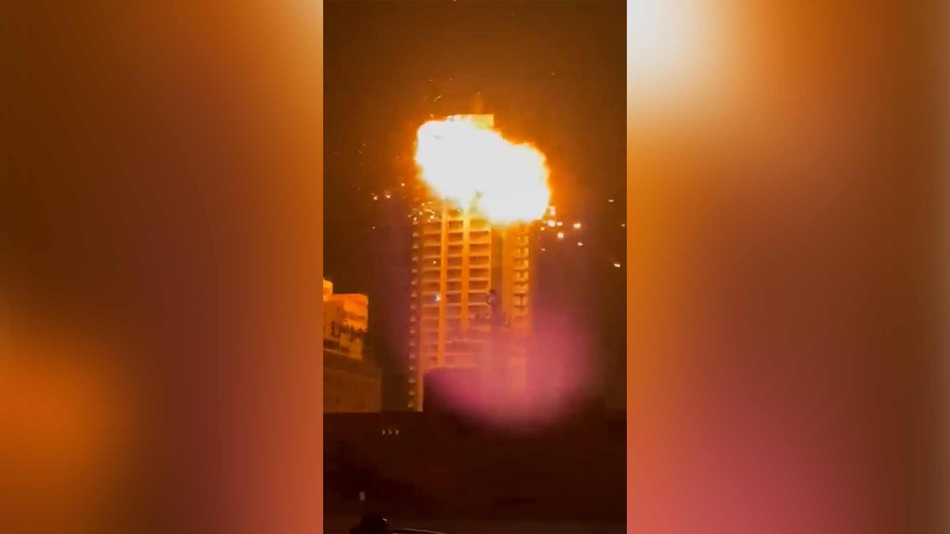 Video thumbnail for Suspected Iranian drone hits Bahrain high-rise building