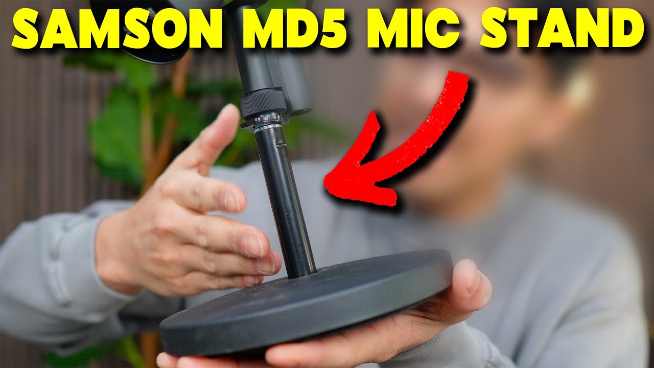 Video thumbnail for Samson MD5 Desktop Microphone Stand Unboxing and Overview