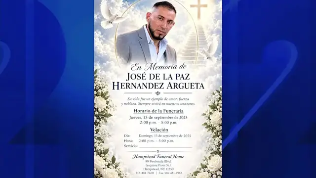 Video thumbnail for Body of landscaper who died in East Hills being laid to rest in El Salvador