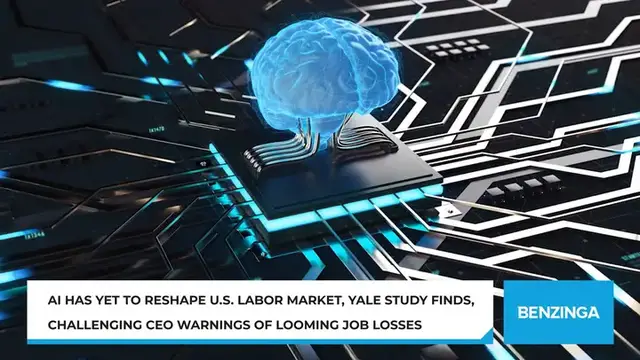 'Video thumbnail for AI Has Yet To Reshape U.S. Labor Market, Yale Study Finds, Challenging CEO Warnings Of Looming Job Losses'