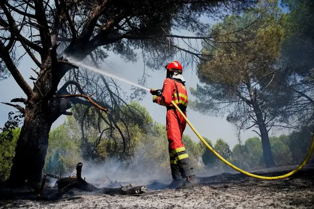 Video thumbnail for Firefighters battle wildfires in Spain's eastern Castellon province