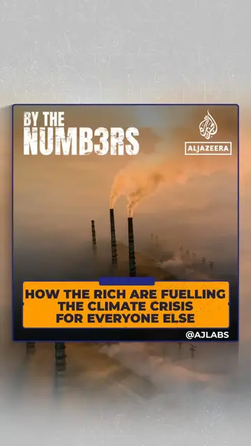 Video thumbnail for How the rich are fuelling the climate crisis for everyone else