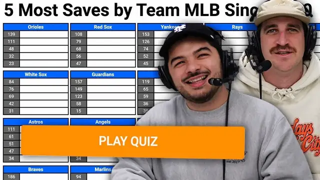 Video thumbnail for Can we name every every teams' Saves Leader since 2010? (MLB Sporcle)