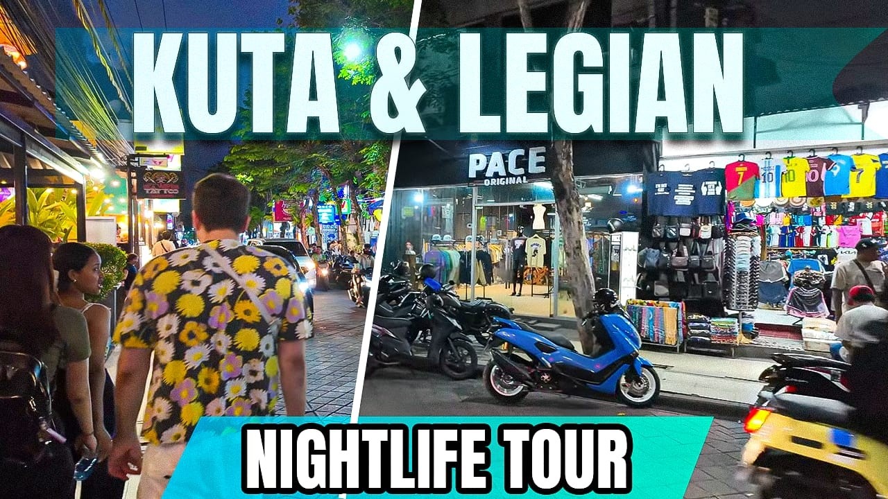 Video thumbnail for Kuta & Legian Nightlife Bali Indonesia Tour