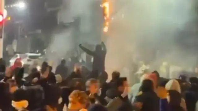 Video thumbnail for Street protests grow in Iran as the country faces an internet blackout