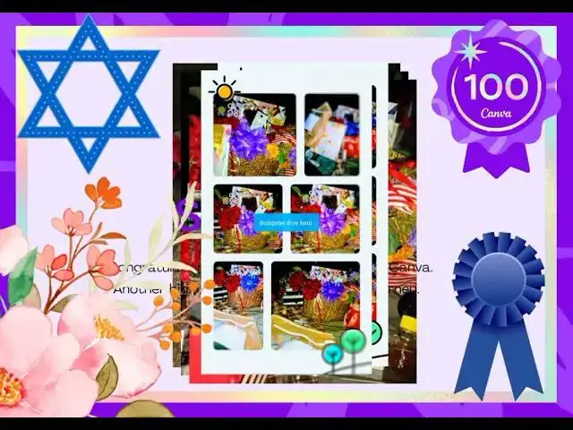 'Video thumbnail for my 100 creation in canva'