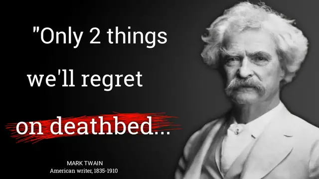'Video thumbnail for Mark Twain s Life Lessons Men Learn Too Late In Life'