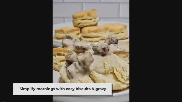 Video thumbnail for Buttermilk Biscuits and Sausage Gravy