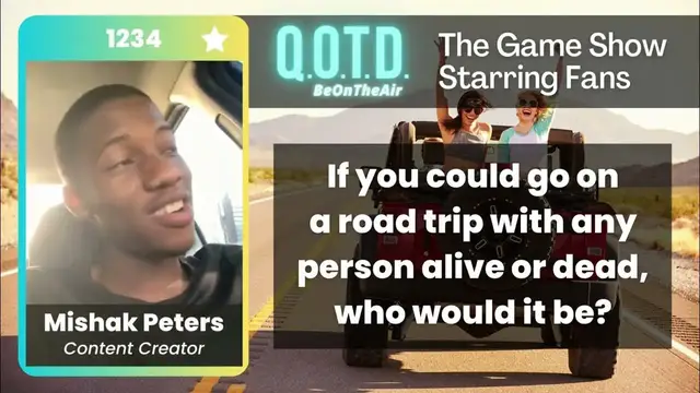 Video thumbnail for Our Favorite Answers: Mishak is road-tripping with Bear Grylls. Smart!