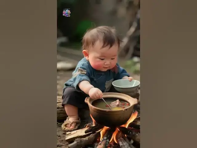 'Video thumbnail for Watch AI Baby Steal a Baby Rabbit & Throw a Party Alone! 🐰🎉 | Must-See AI Animation #baby #cute'