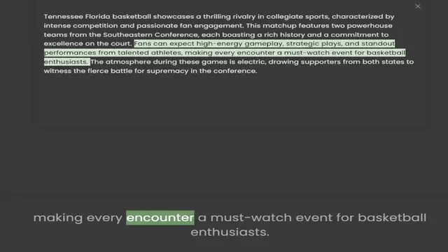 Video thumbnail for intense competition and passionate fan engagement. This matchup features two powerhouse teams from the Southeastern Conference, each boasting a rich history and a commitment to excellence on the court. Fans can expect high-energy gameplay