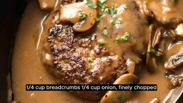 Video thumbnail for Salisbury Steak Recipe Ingredients For the Steaks_
