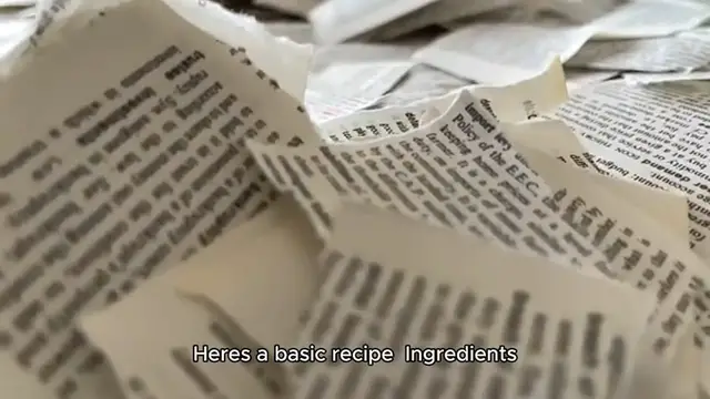 Video thumbnail for paper mache recipe