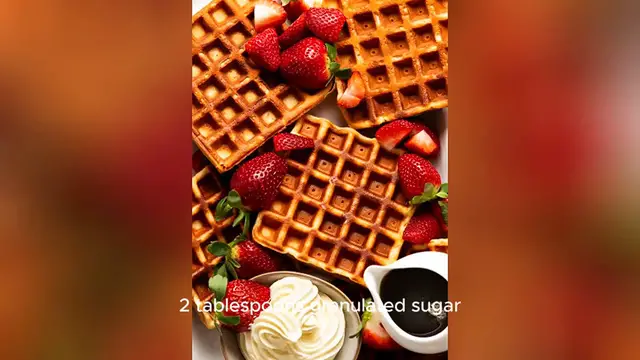 Video thumbnail for waffle mix recipe