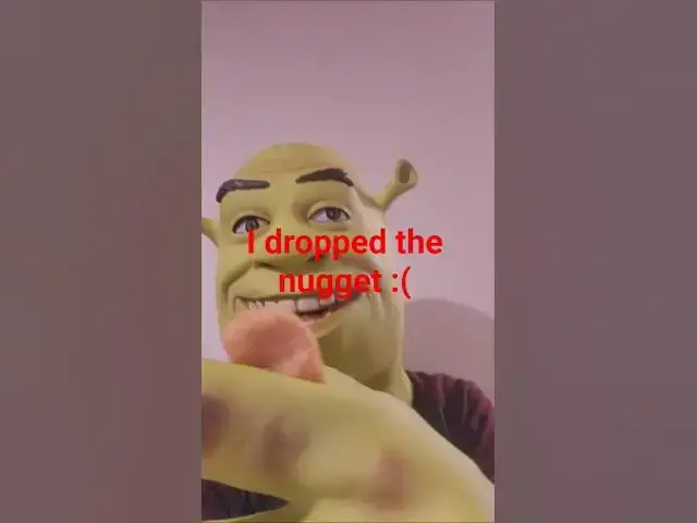 Video thumbnail for Shrek eats nugget