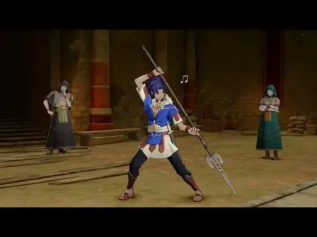Video thumbnail for Fire Emblem: Fortune's Weave - 1 Cai's Path Ch 8: Cert Exam: Cai Armored Ornius, Peter, Tialla