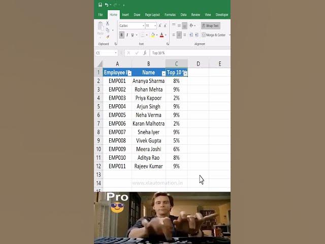 Video thumbnail for Confused about Top 10%? Excel clears it up #excel #excelforbeginners