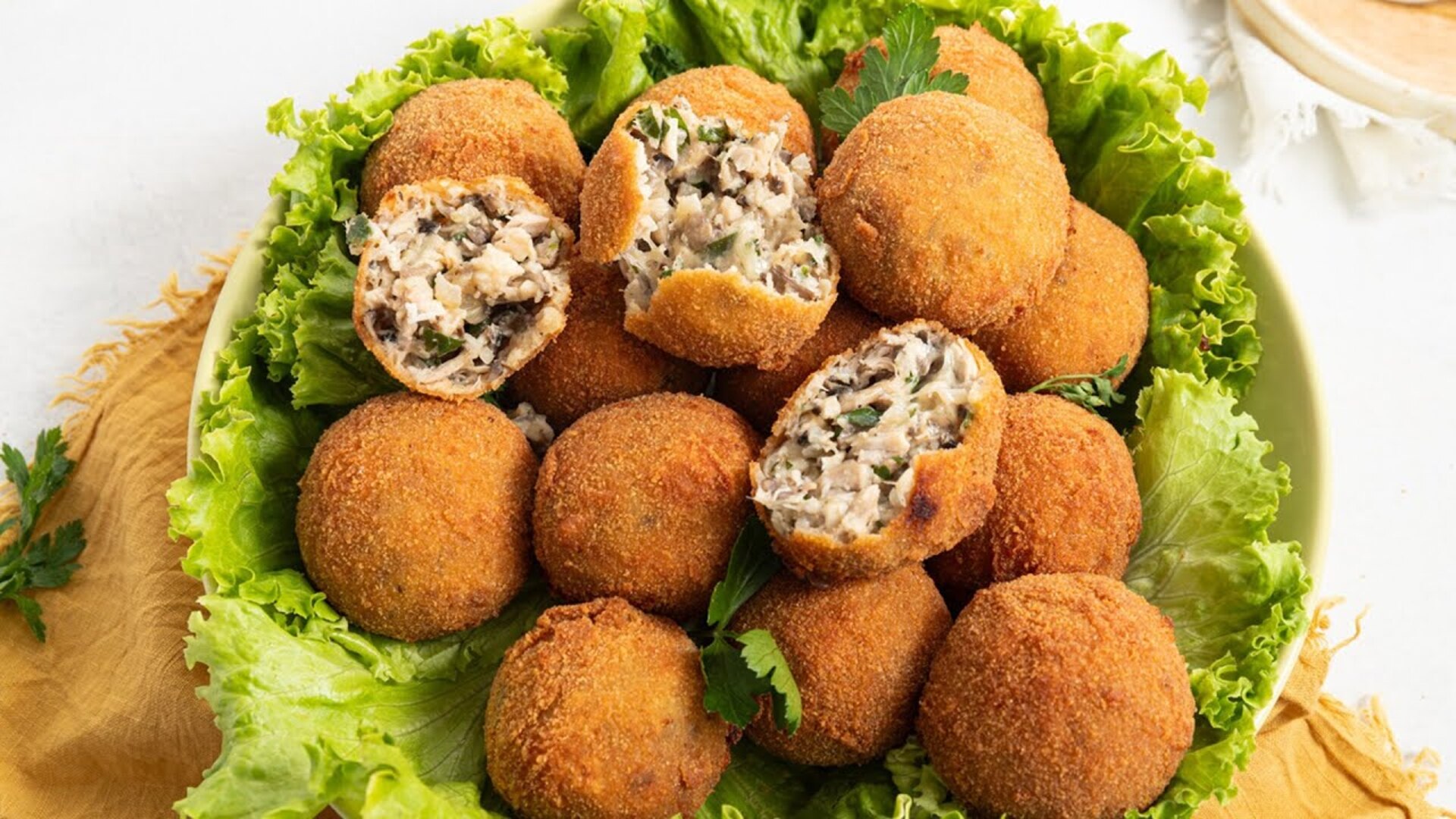 Video thumbnail for Crispy Turkey And Cheese Croquettes Recipe