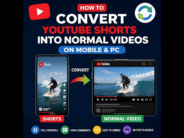 Video thumbnail for Convert Youtube Shorts To Normal Videos #youtubeshorts #youtubeshort