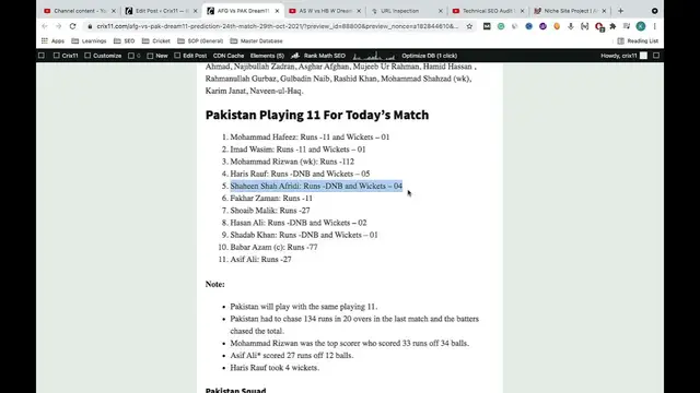 Video thumbnail for AFG vs PAK Dream11 Prediction | AFG vs PAK Dream11 Team |AFG vs PAK Dream11 24th Match T20 World Cup