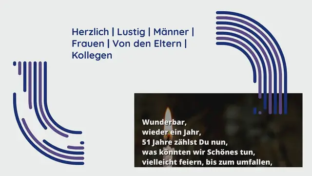 Video thumbnail for 41 Glückwünsche zum 51. Geburtstag: Kurz, Herzlich & Lustig