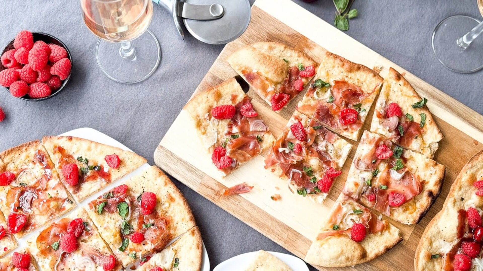 Video thumbnail for Rye Flatbreads With Prosciutto And Raspberry