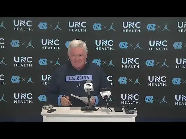 'Video thumbnail for #UNC coach Mack Brown press conference ahead of Saturday's game at Boston College'