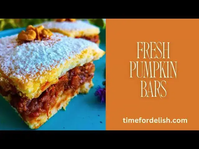 Video thumbnail for Fresh Pumpkin Bars / Squares To Try This Fall
