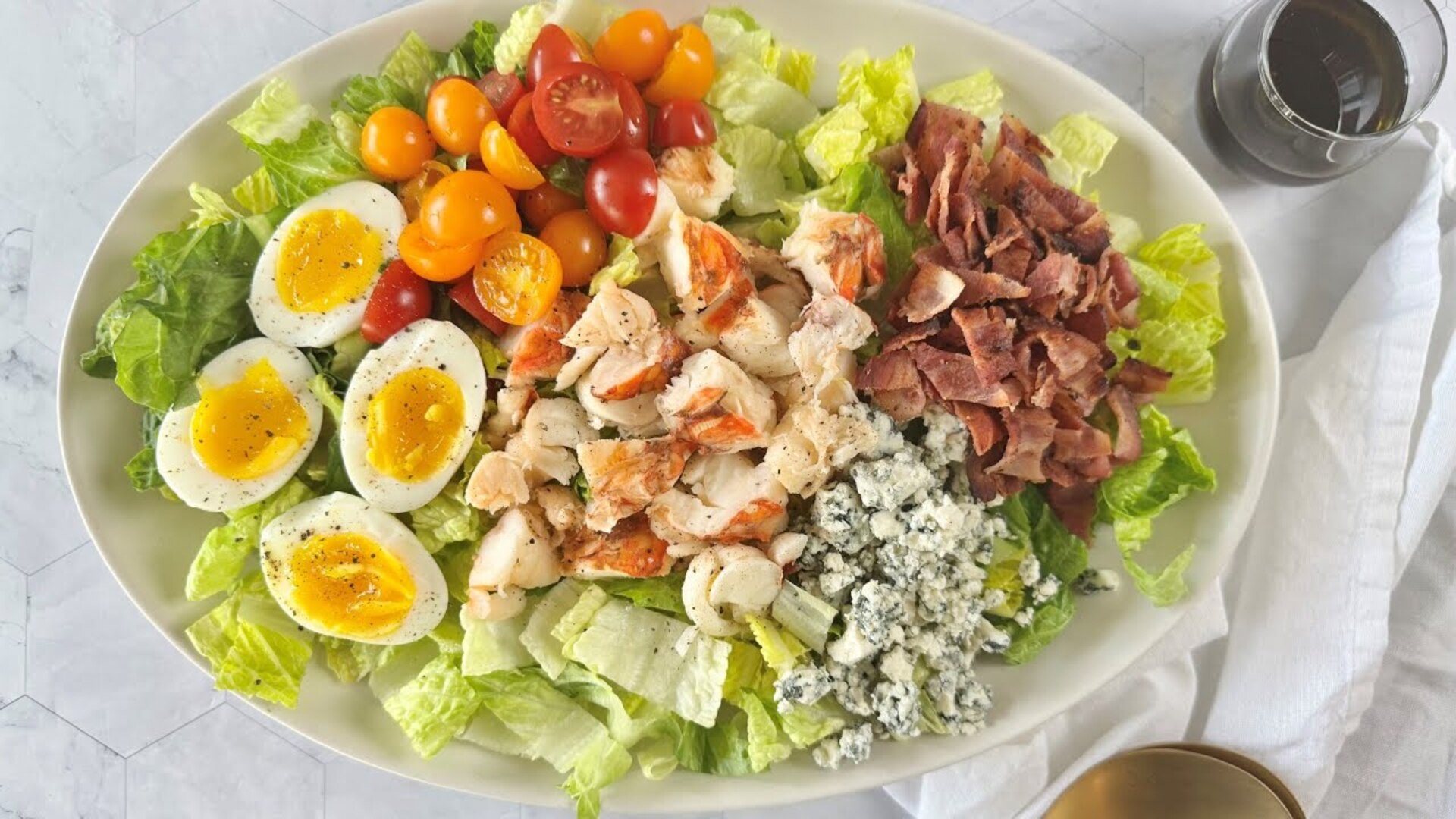 Video thumbnail for Make Cobb Salad The Star Of The Meal By Adding Lobster