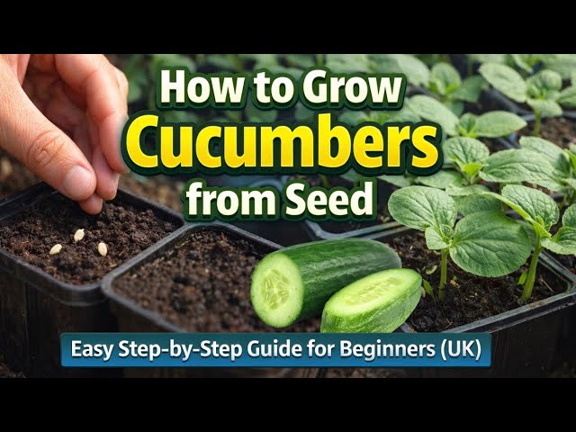 Video thumbnail for How to Grow Cucumbers from Seed | Easy Step-by-Step Guide for Beginners (UK)