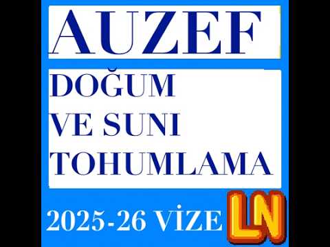 Video thumbnail for Doğum ve Suni Tohumlama 2025-2026 Vize Soruları