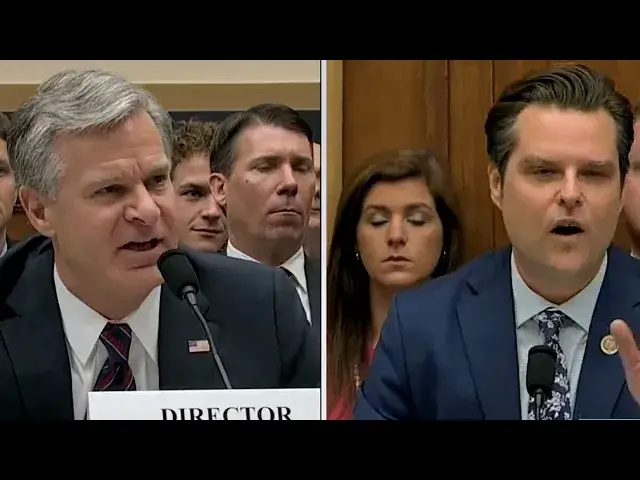 Video thumbnail for 'Are You Protecting The Bidens?' Gaetz Goes Scorched Earth On FBI Director