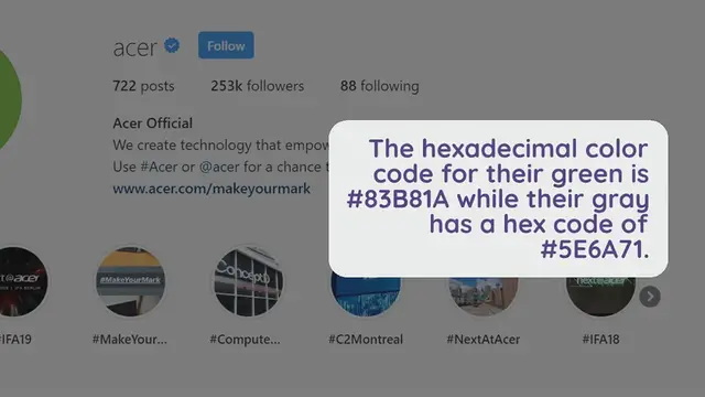 Video thumbnail for Acer Color Palette | HEX, RGB & HSL