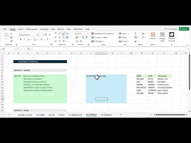 Video thumbnail for Excel AI Extract Function Will Make Your Life 10x Easier!