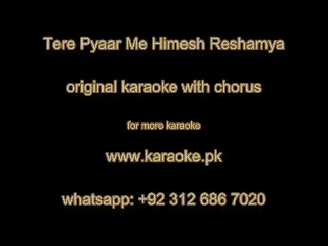 'Video thumbnail for Tere Pyar Me Himesh Reshamya original karaoke'